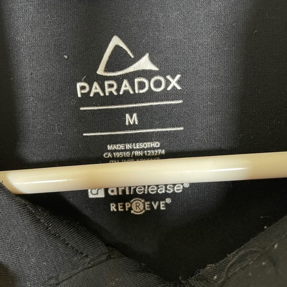 Paradox Black Drirelease Merino Wool Blend 1/4 Zip Long Sleeve Pullover M - Picture 4 of 7